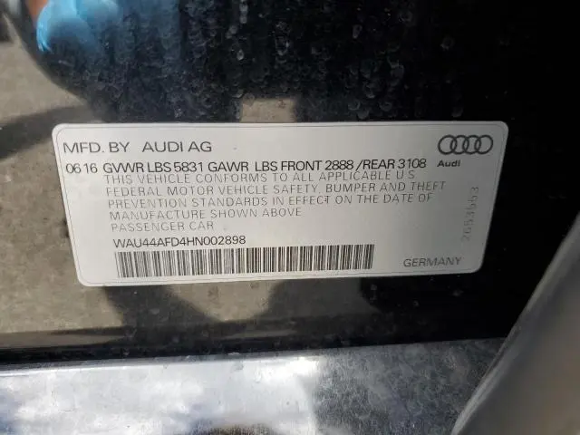 2017 AUDI A8 L QUATTRO  