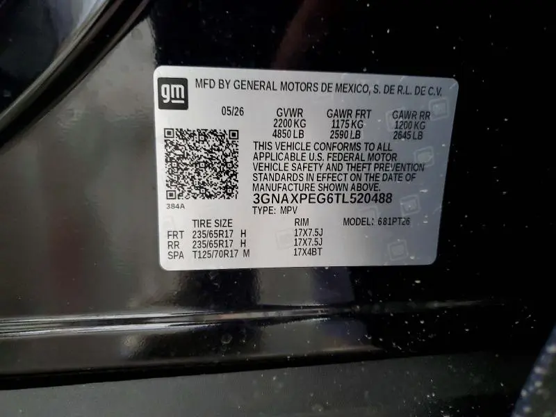 2026 CHEVROLET EQUINOX LT  