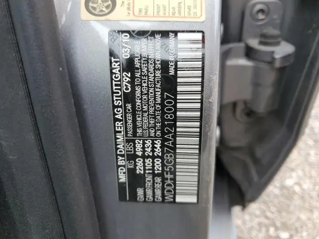 2010 MERCEDES-BENZ E 350  