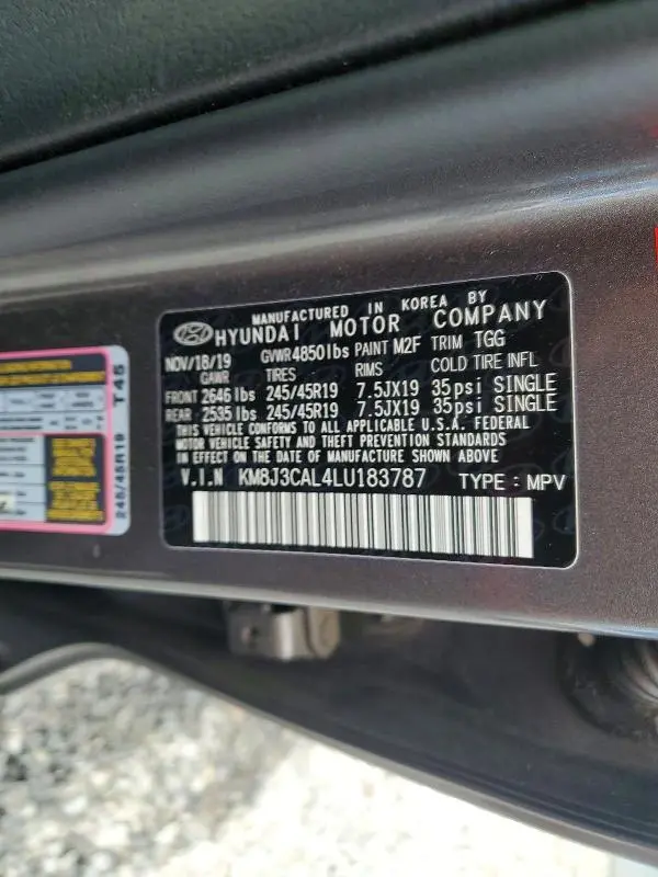 2020 HYUNDAI TUCSON SPORT  