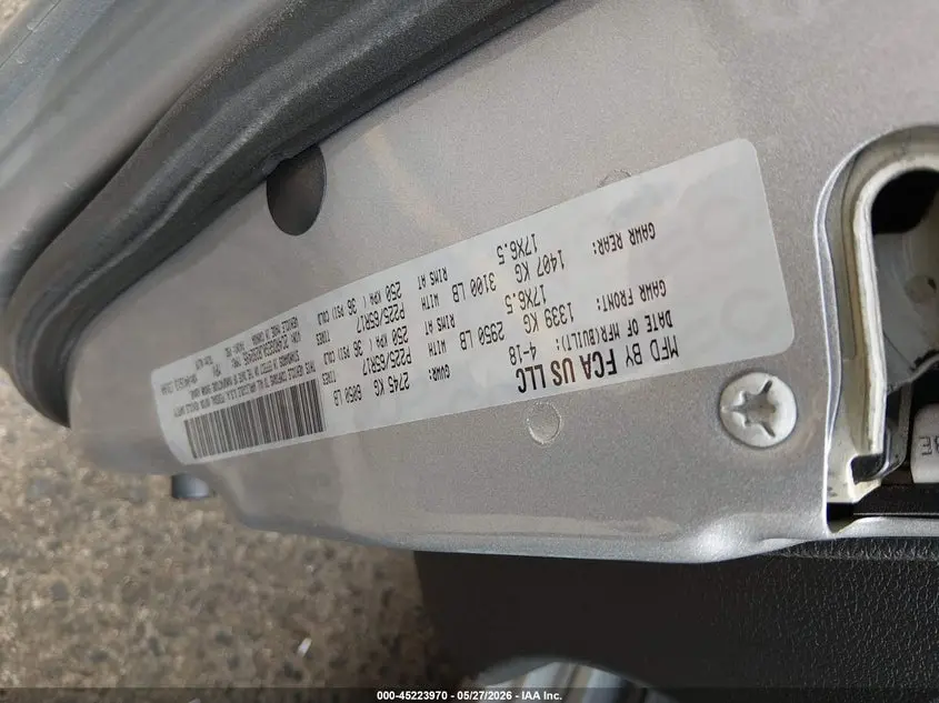 2018 DODGE GRAND CARAVAN GT