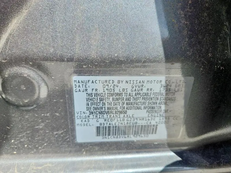 2024 NISSAN VERSA S  