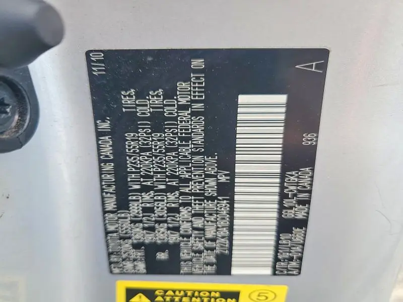 2011 LEXUS RX 350 BASE  