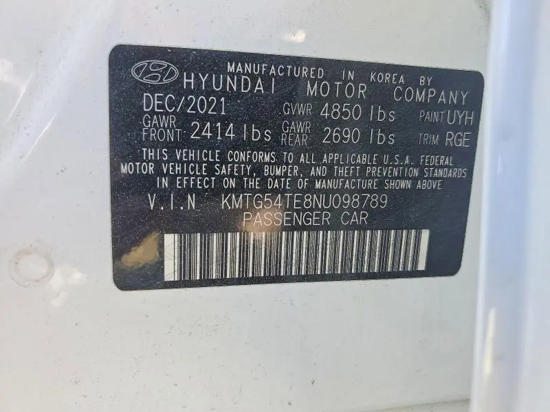 2022 GENESIS G70 3.3T STANDARD  
