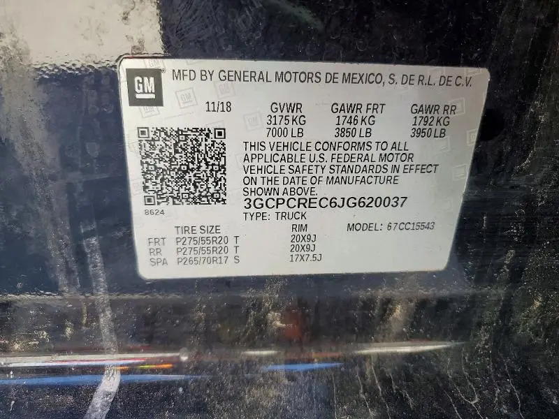 2018 CHEVROLET SILVERADO C1500 LT  