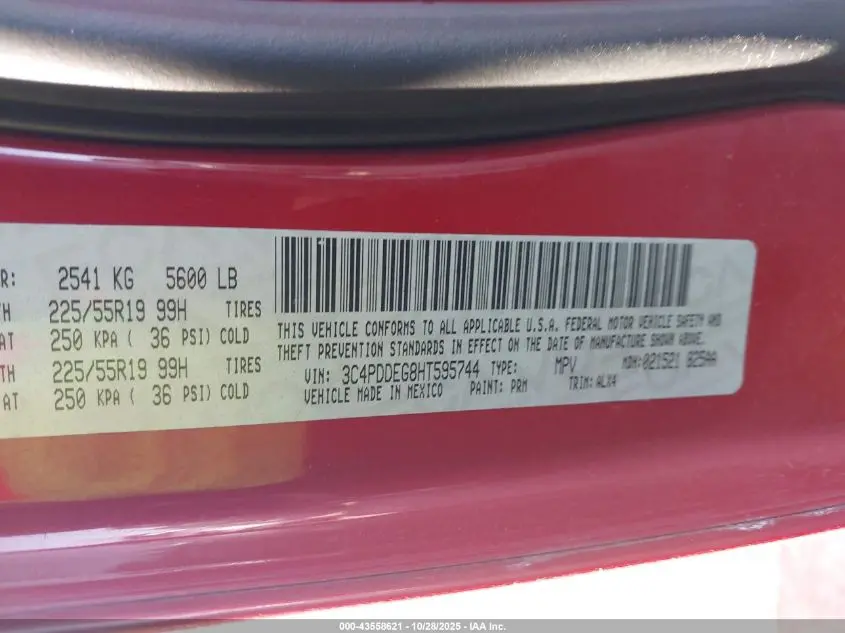 2017 DODGE JOURNEY GT AWD