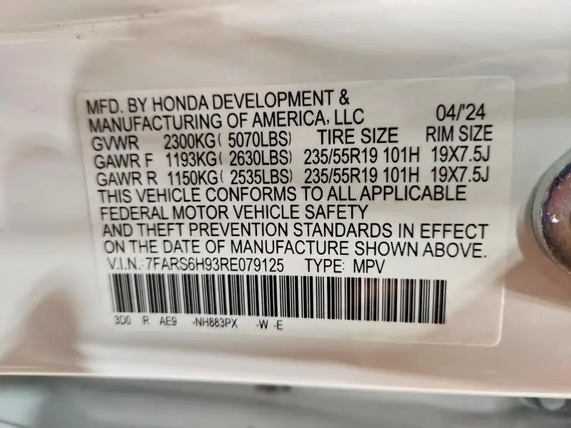 2024 HONDA CR-V SPORT TOURING  