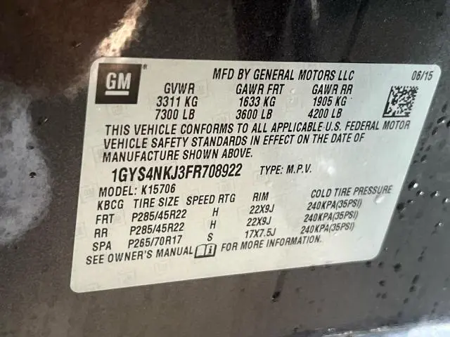 2015 CADILLAC ESCALADE PREMIUM  