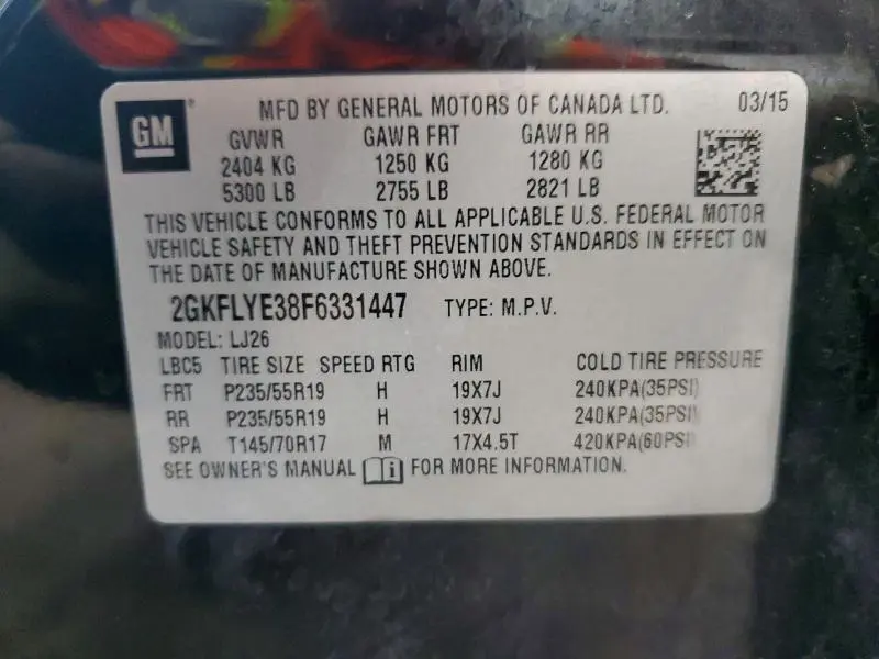 2015 GMC TERRAIN SLT  