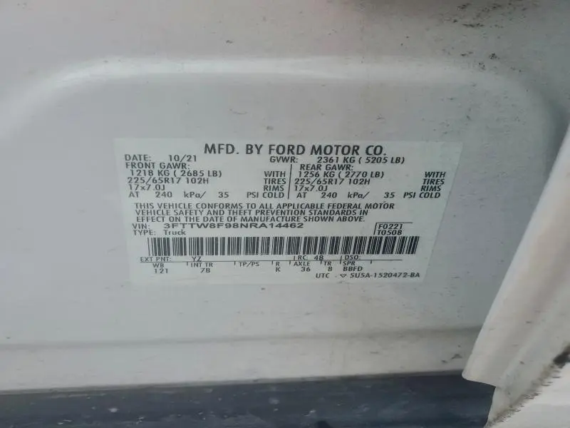 2022 FORD MAVERICK XL  