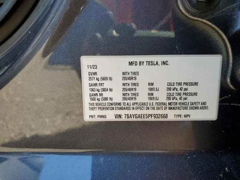2023 TESLA MODEL Y   