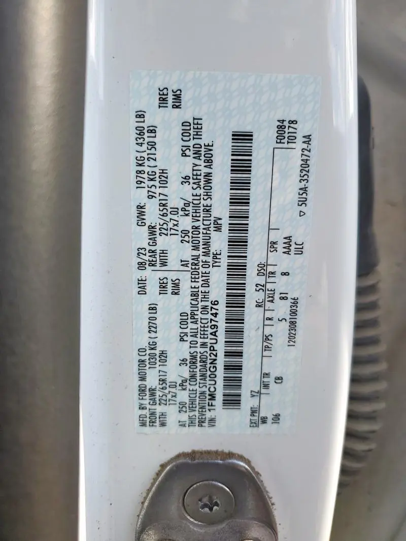 2023 FORD ESCAPE ACTIVE  