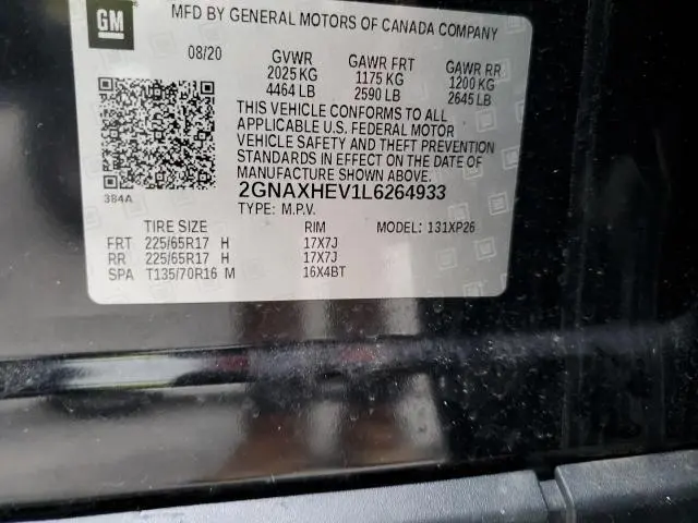 2020 CHEVROLET EQUINOX LS  