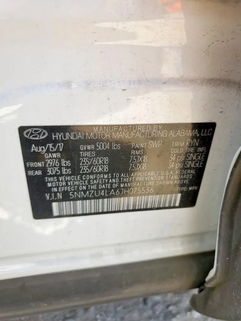 2018 HYUNDAI SANTA FE SPORT   