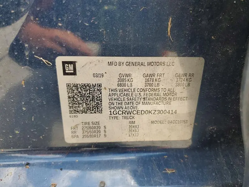 2019 CHEVROLET SILVERADO C1500 LT  
