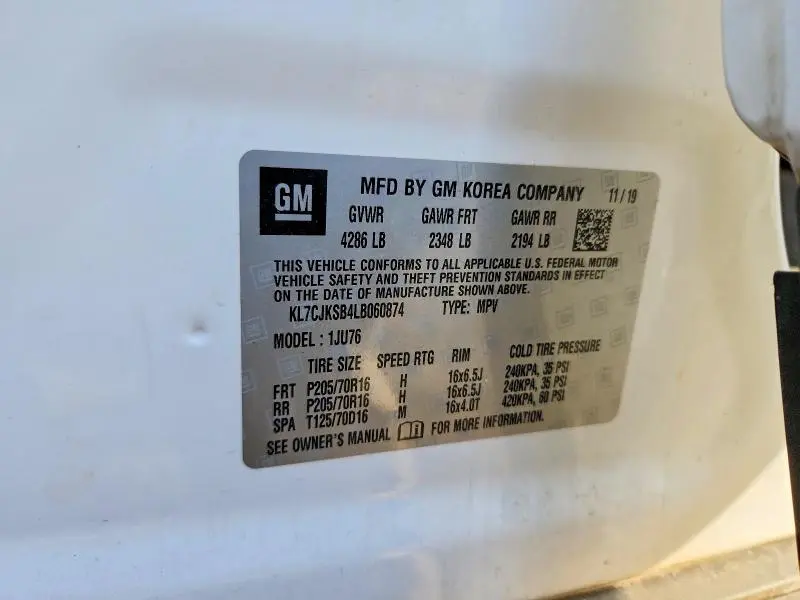 2020 CHEVROLET TRAX LS  