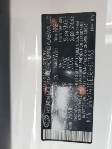 2024 HYUNDAI TUCSON SE  