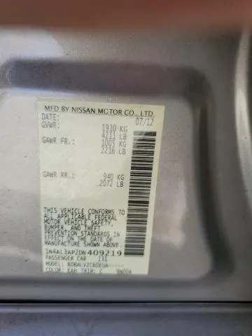 2013 NISSAN ALTIMA 2.5  