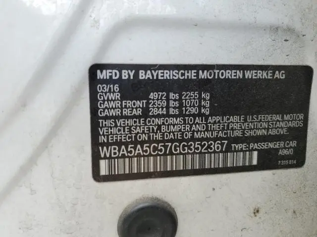 2016 BMW 528 I  