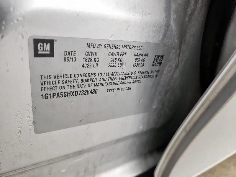 2013 CHEVROLET CRUZE LS  