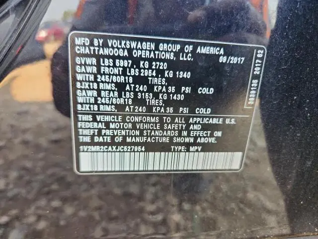 2018 VOLKSWAGEN ATLAS SEL  