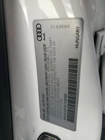 2016 AUDI A3 PREMIUM  