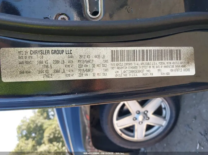 2010 JEEP PATRIOT SPORT