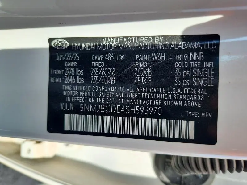 2025 HYUNDAI TUCSON SEL  
