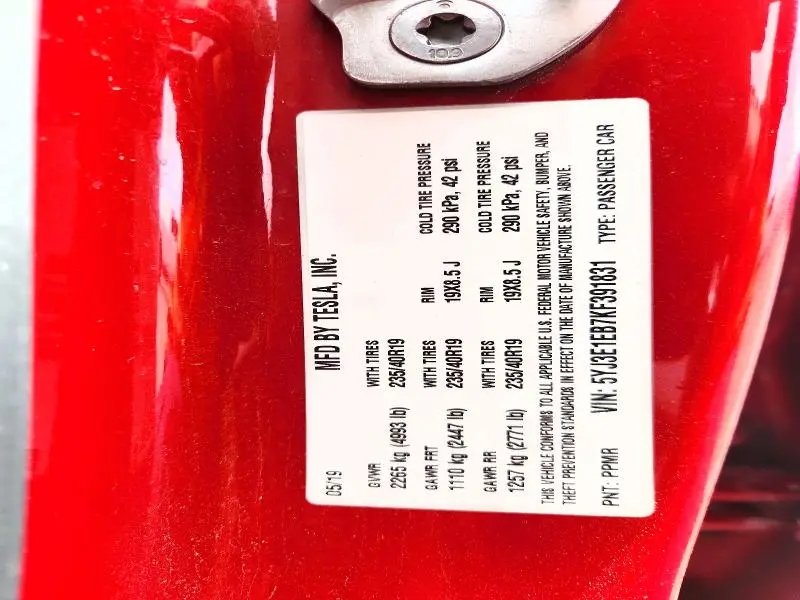 2019 TESLA MODEL 3   