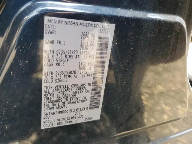 2013 NISSAN PATHFINDER S