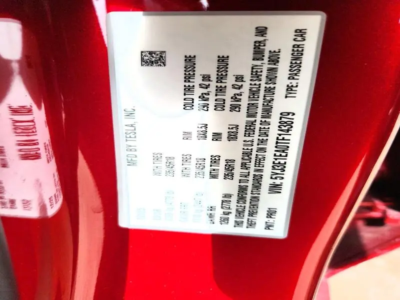 2026 TESLA MODEL 3   