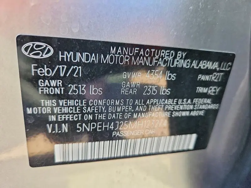 2021 HYUNDAI SONATA LIMITED  