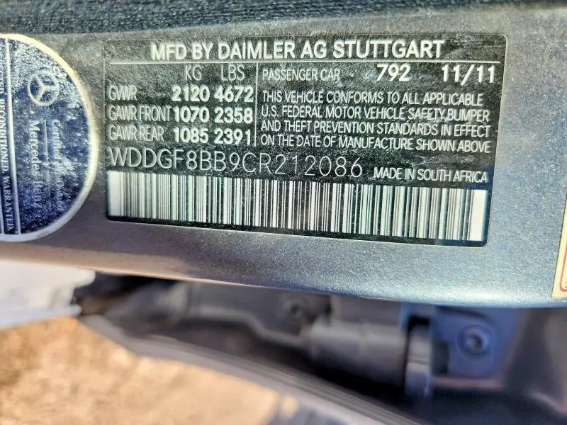 2012 MERCEDES-BENZ C 300 4MATIC  