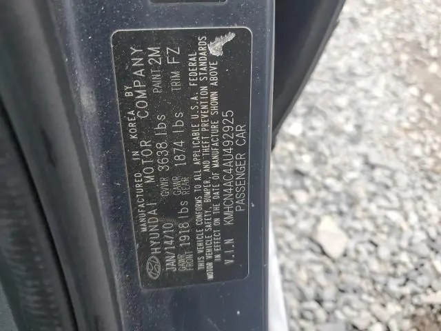 2010 HYUNDAI ACCENT GLS  