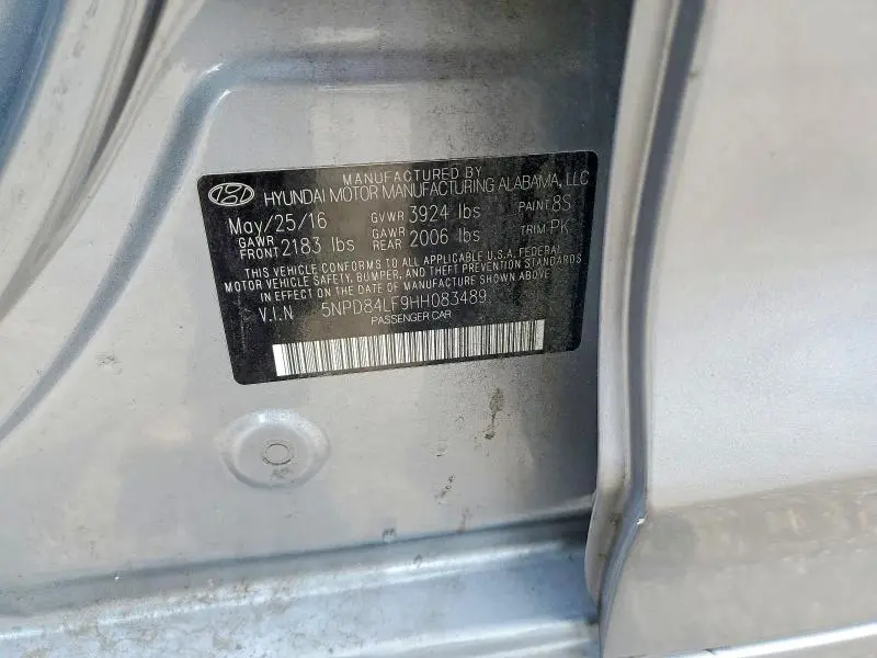 2017 HYUNDAI ELANTRA SE  