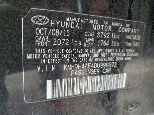 2013 HYUNDAI ELANTRA GLS  