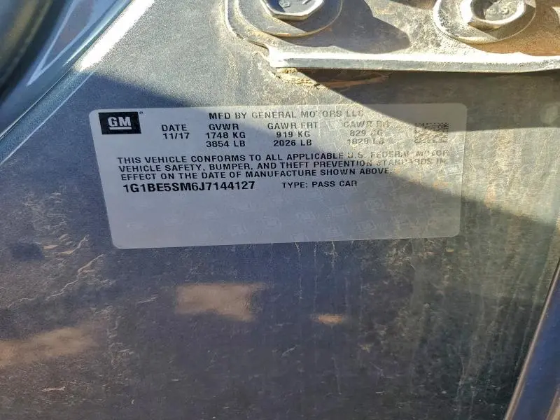 2018 CHEVROLET CRUZE LT  