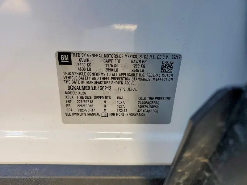 2018 GMC TERRAIN SLE  