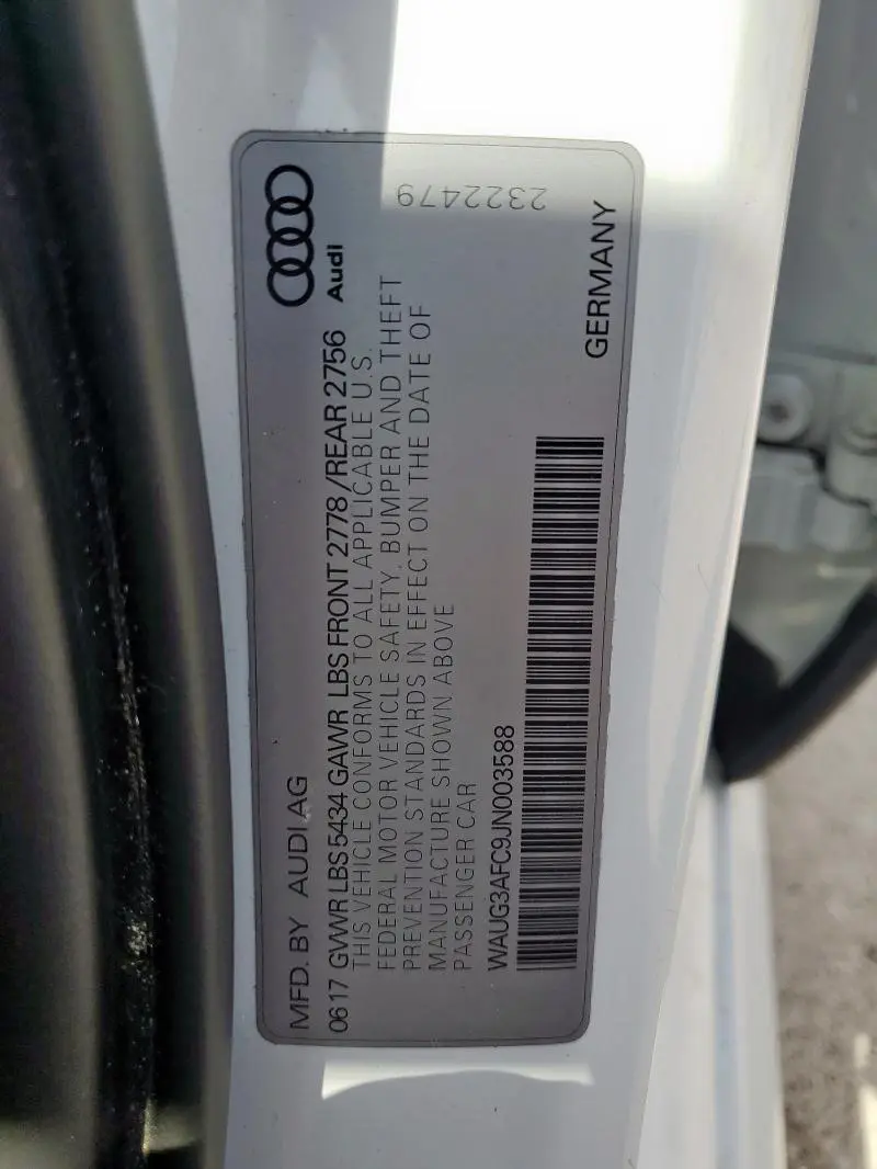 2018 AUDI A6 PREMIUM PLUS  