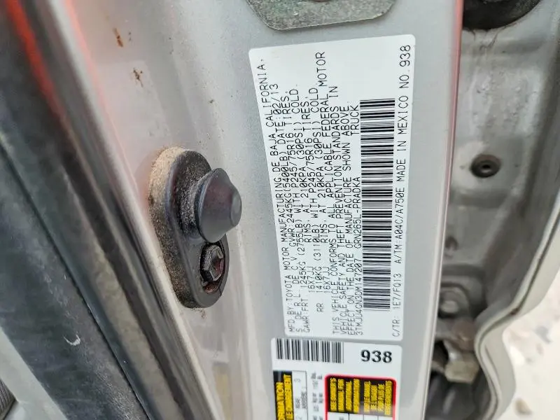2013 TOYOTA TACOMA PRERUNNER V6  