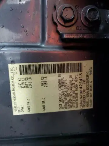 2011 NISSAN ALTIMA BASE  