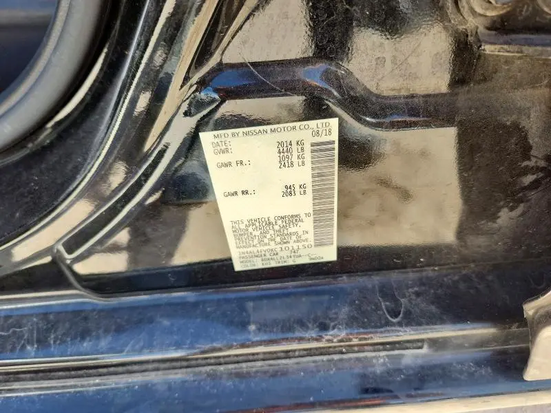 2019 NISSAN ALTIMA EDITION ONE  