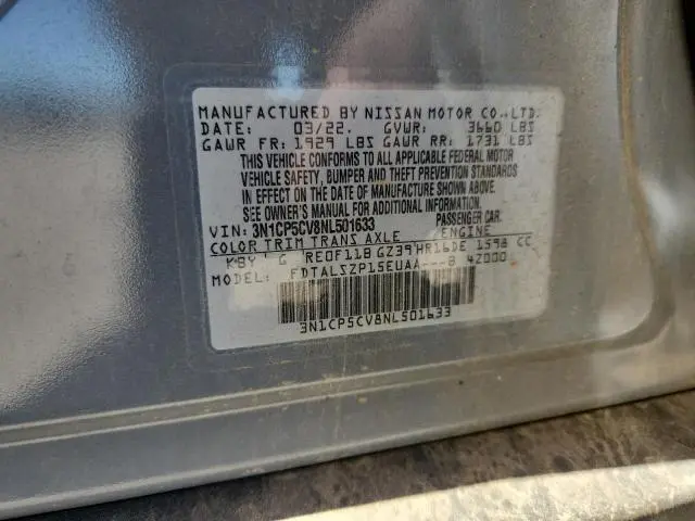 2022 NISSAN KICKS SV  