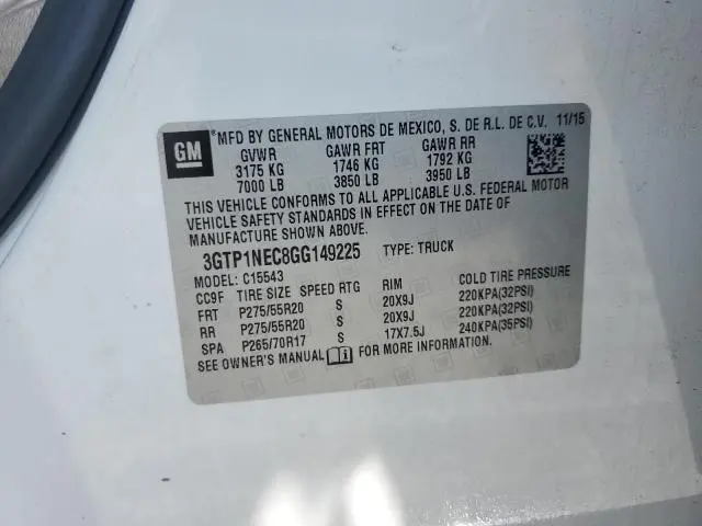2016 GMC SIERRA C1500 SLT  