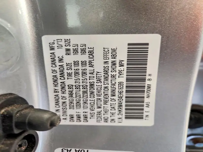 2014 HONDA CR-V LX  