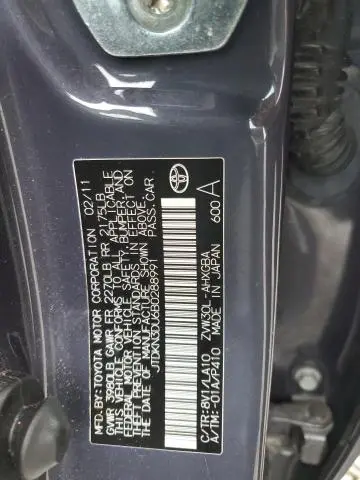 2011 TOYOTA PRIUS   