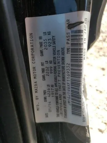 2015 MAZDA 6 TOURING