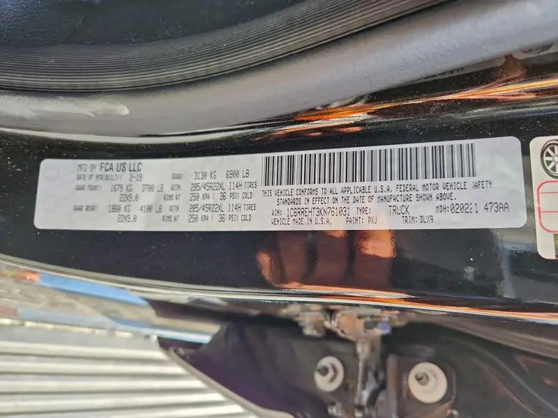 2019 RAM 1500 LIMITED  