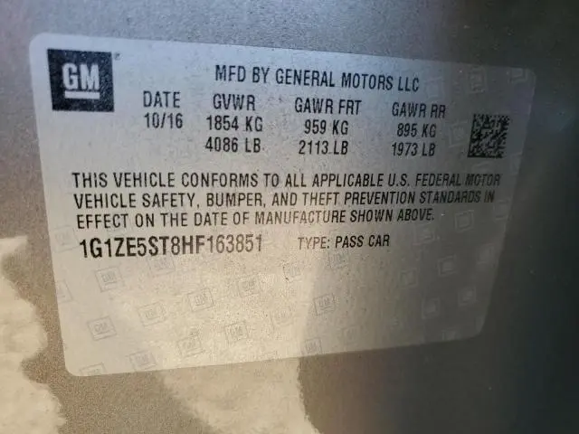 2017 CHEVROLET MALIBU LT  
