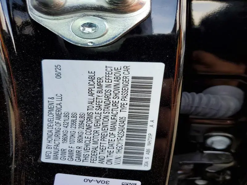 2025 HONDA ACCORD SE  